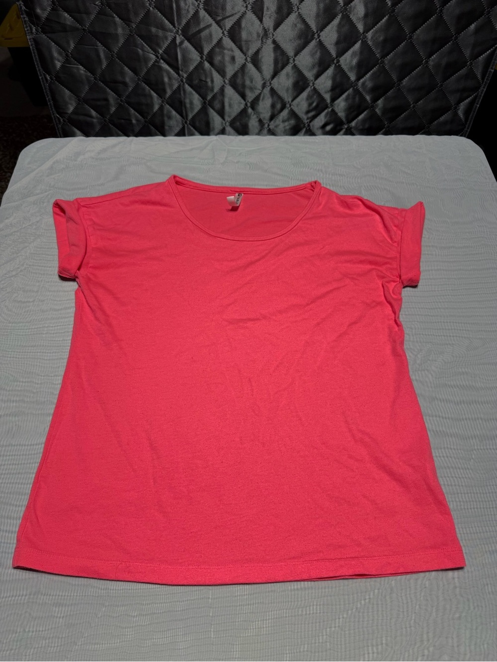 Fabletics Women's Short Sleeve Crew Tee - Coral Pink